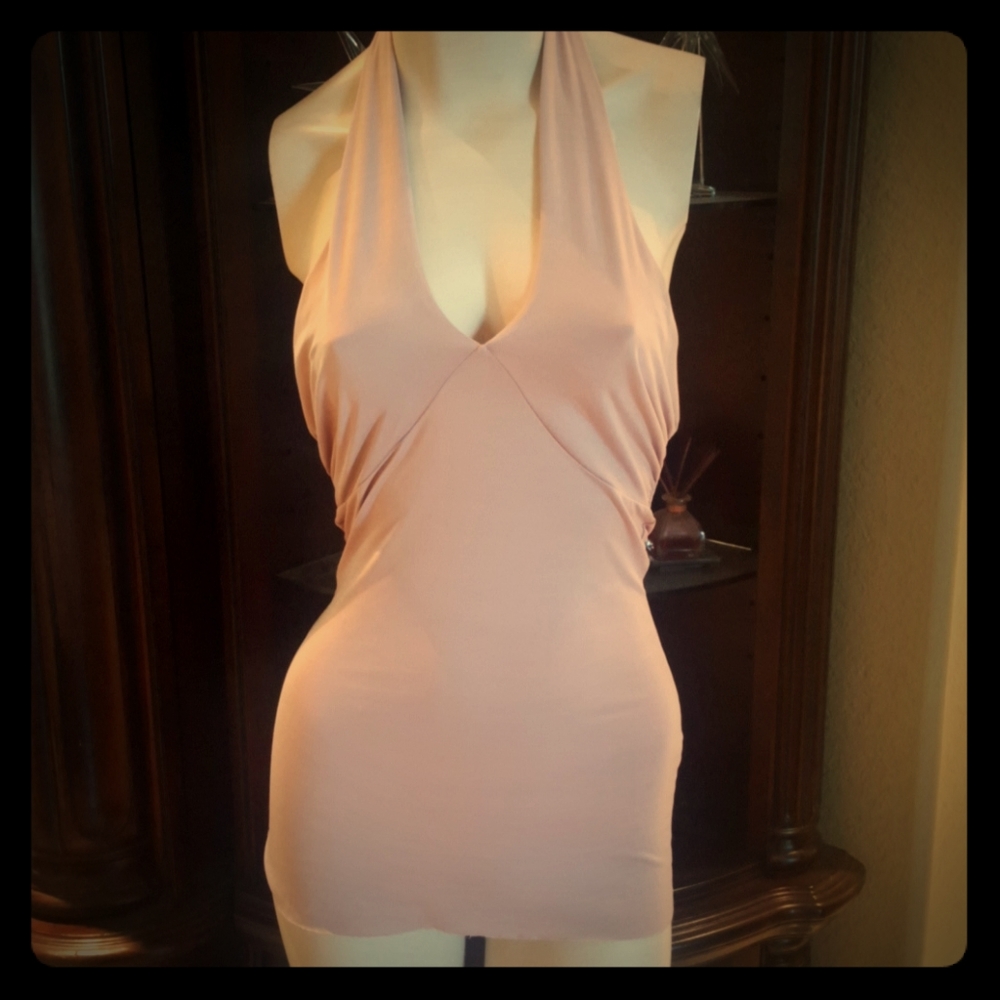 NWOT Pink Summer Halter Top or dress